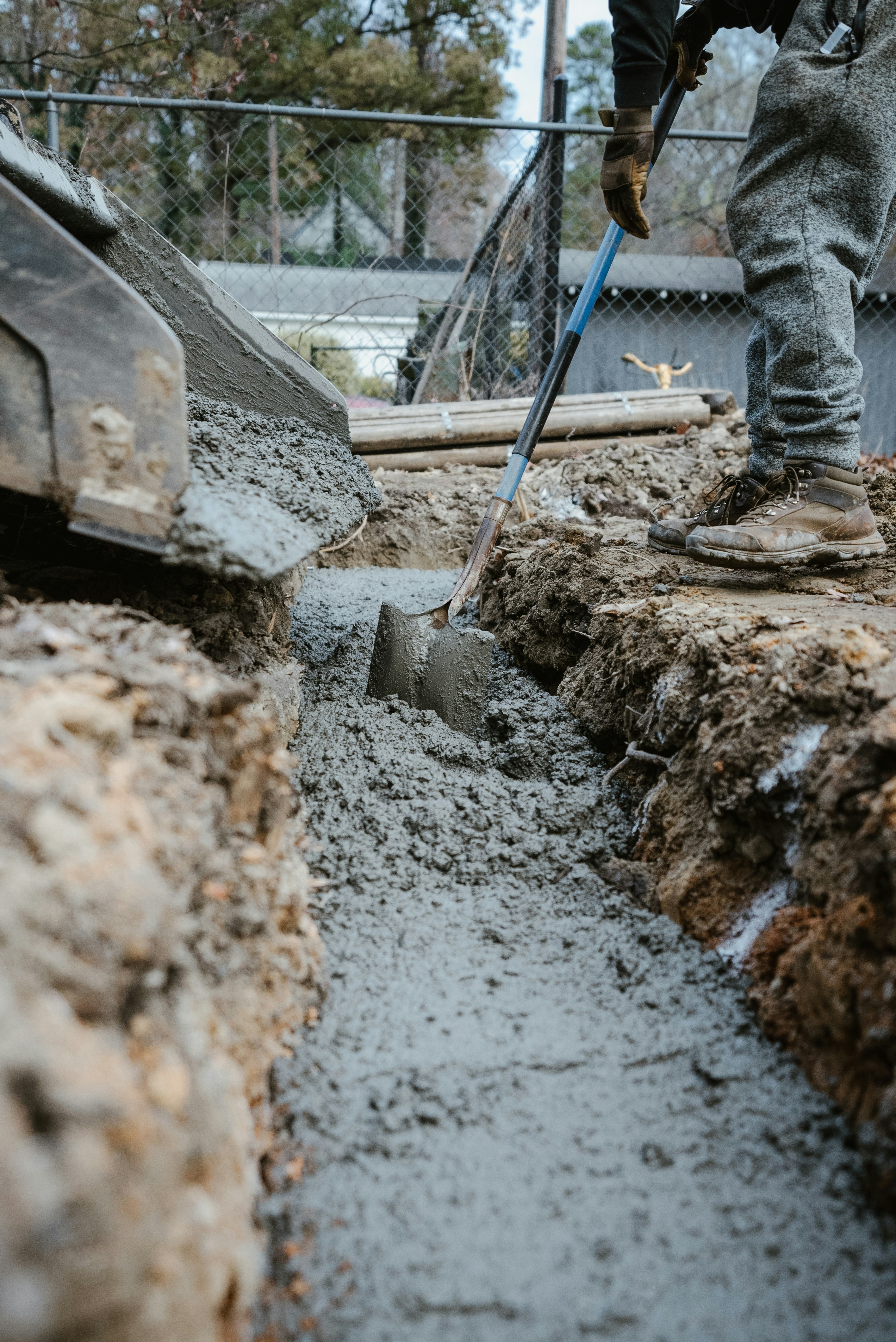 Equipe de construção trabalhando em obra